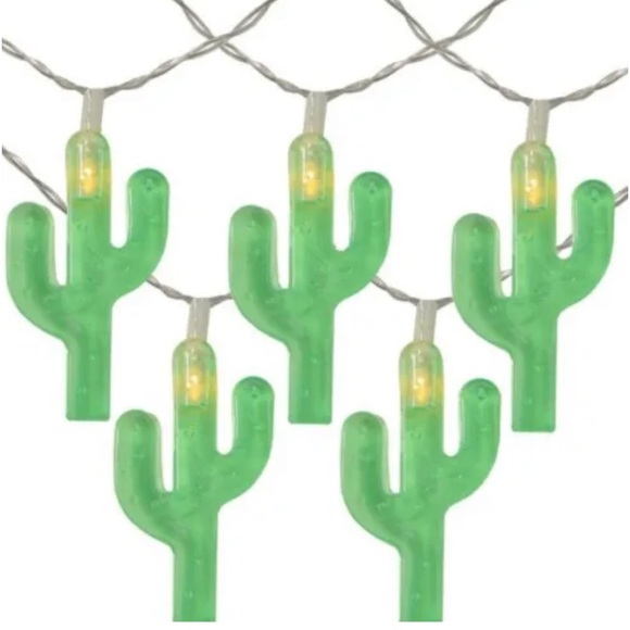 2 Brand New super cute white LED cactus party light sets - Picture 1 of 7